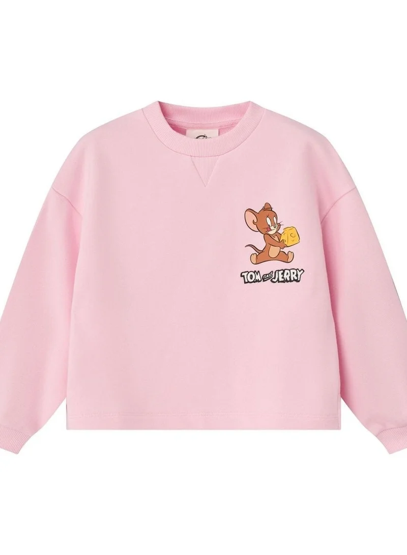 GIORDANO  Girl's Tom & Jerry Oversized Printed Sweatshirt for Women | Best Price UAE